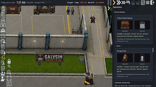 Galvanize Simulator