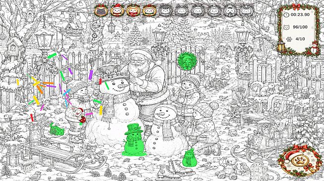 Christmas Mystery: 100 Hidden Cats