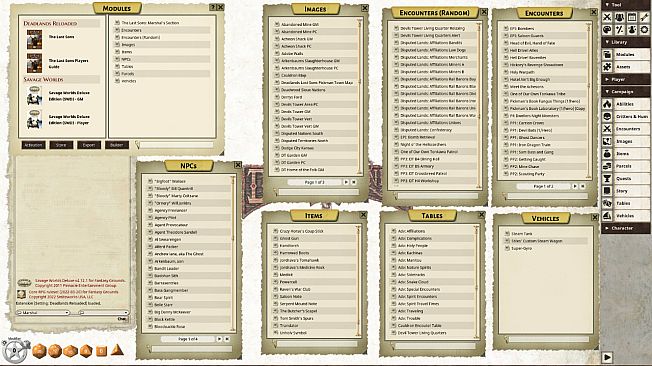 Fantasy Grounds - Deadlands Reloaded: The Last Sons