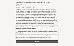 Vampire: The Masquerade — Parliament of Knives