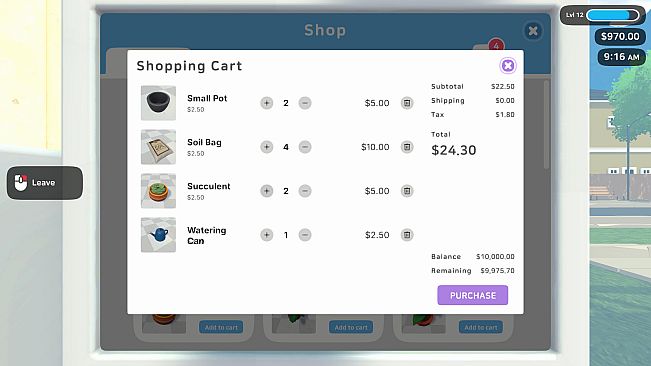 Plant Nursery Simulator