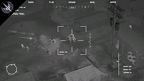 The AC130 slays the zombies.