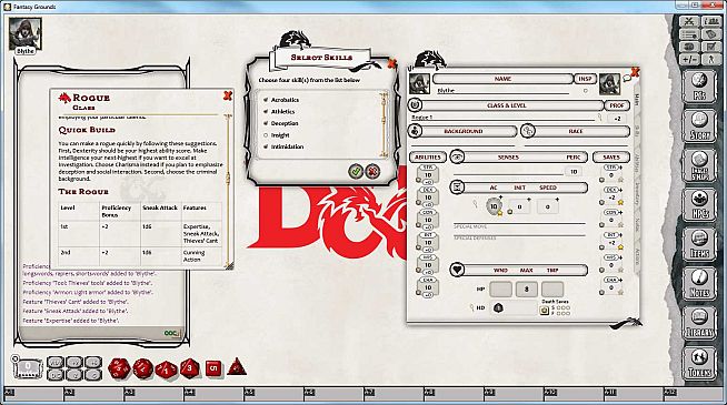 Fantasy Grounds - D&D Rogue Class Pack