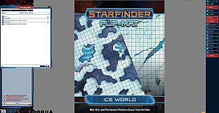 Fantasy Grounds - Starfinder RPG - Flipmat - Ice World