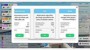 Blue Chips: economic multiplayer board game