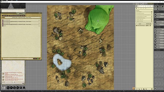 Fantasy Grounds - Pathfinder RPG - Pathfinder Flip-Mat - Classic Desert