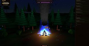 The Throwing Pinecones Into A Campfire Game