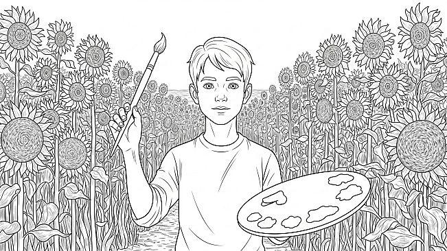 100 Cats Lost in Van Gogh’s Brushstrokes