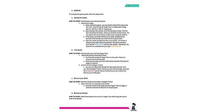 Arthur's Quest: Guide