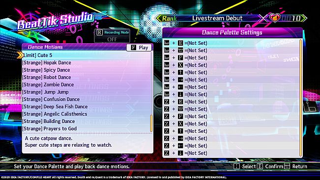 Neptunia Virtual Stars - Unlock All BeatTik Dances