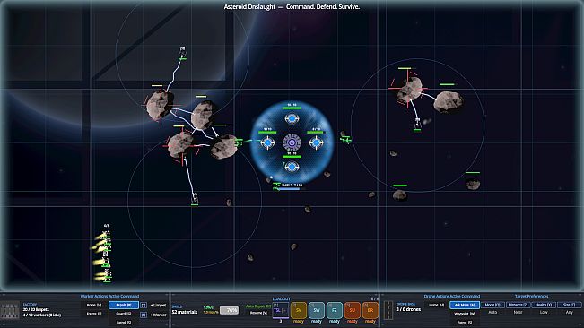 Asteroid Onslaught: Command. Defend. Survive.