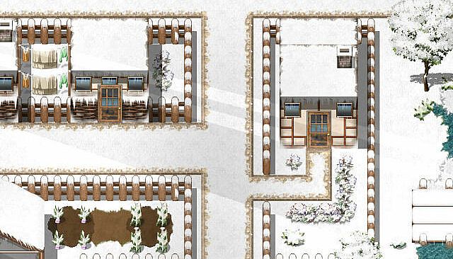 RPG Maker MZ - KR Snow Town Tileset