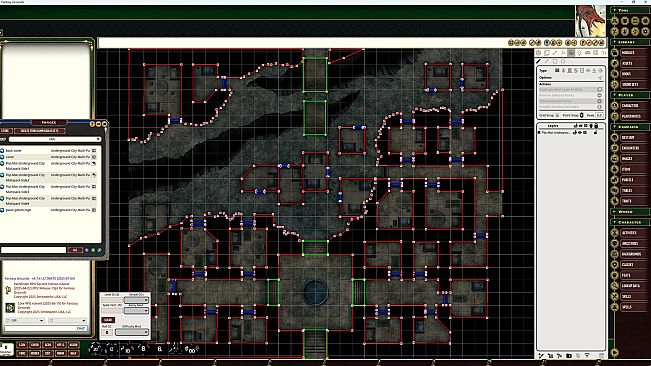 Fantasy Grounds - Pathfinder RPG - Flip-Mat: Underground City Multi-Pack