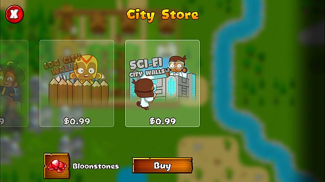 Bloons Monkey City - Sci-Fi City Walls