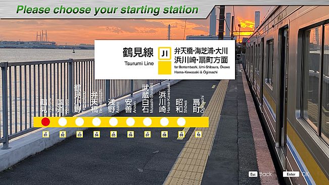 JR EAST Train Simulator: Nambu Line (Kawasaki to Tachikawa) E233-8000 series Nambu Branchi Line (Hamakawasaki to Shitte) 205-1000 series Tsurumi Line (Tsurumi to Ogimachi,Okawa,Umi-Shibaura) 205-1100 series