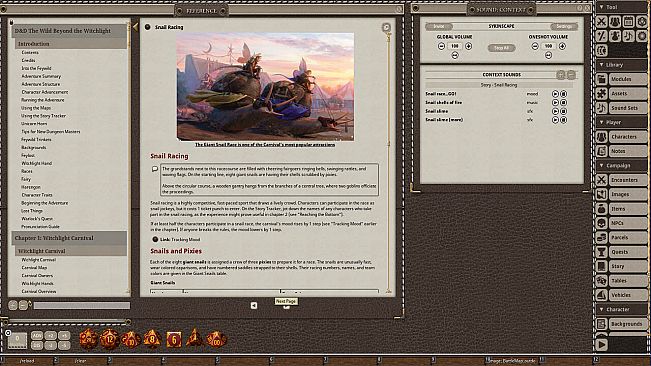 Fantasy Grounds - D&D The Wild Beyond the Witchlight - Syrinscape Sound Link Pack
