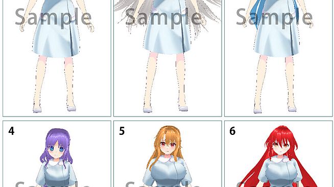 RPG Maker 3D Character Converter - Gee-kun-soft character 06 nurse 2