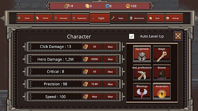 Monster Looter - Auto Level Up