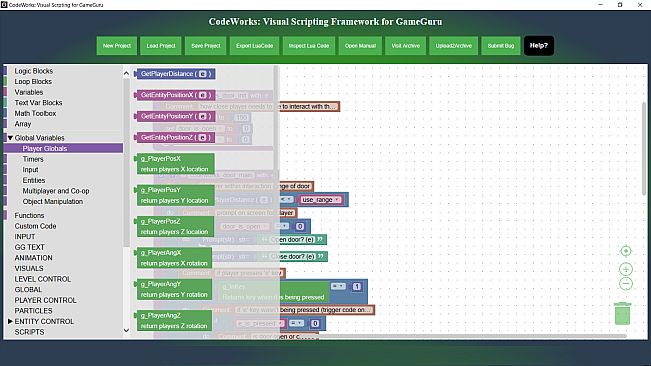 CodeWorks: Visual Scripting Framework for GameGuru