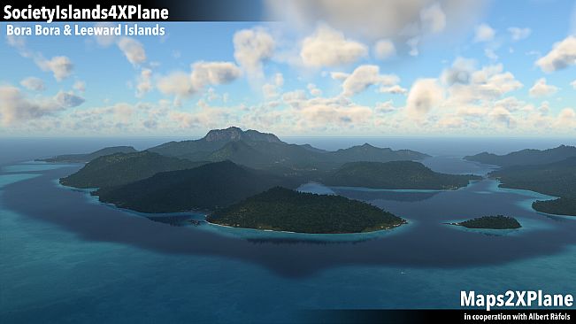 X-Plane 12 Add-on: Aerosoft - Society Islands XP - Bora Bora & Leeward Islands