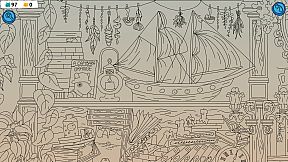 Hidden Capybaras with Orange in the Whimsical Library