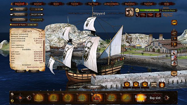 Wind of Luck: Arena - Caribbean Admiral pack