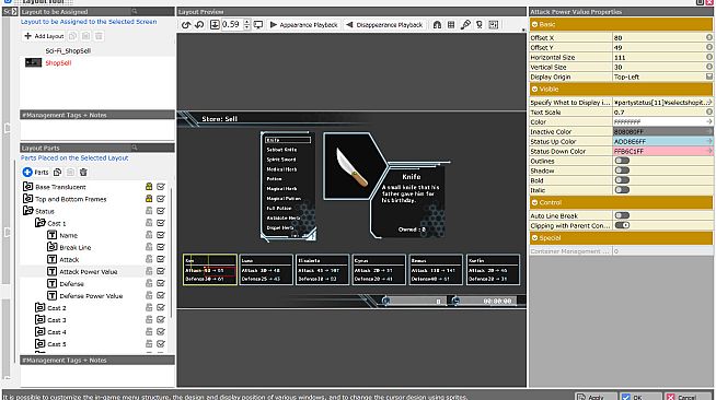 RPG Developer Bakin Layout Data Sci-Fi
