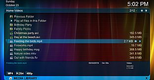 Zoom Player - 4K fullscreen navigation skin