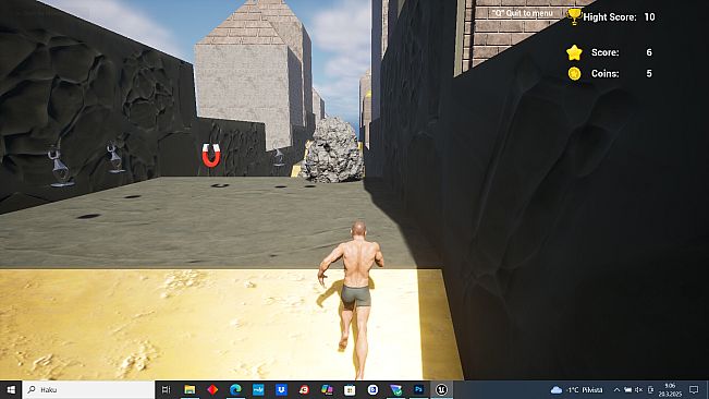 Man Without Clothes Runner