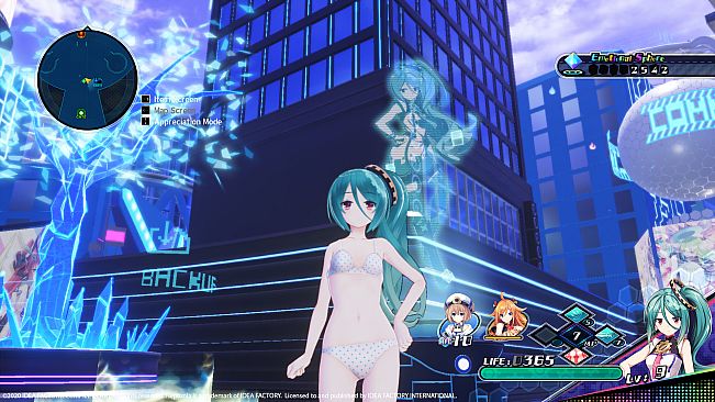 Neptunia Virtual Stars - Swimsuit Outfit: V-Idol Set