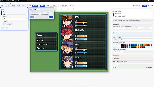 RPGツクールMZ - Windowset Builder