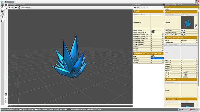 RPG Developer Bakin Glowing Crystal Pack