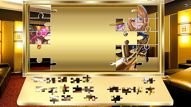 Bunny-girl with Golden tummy