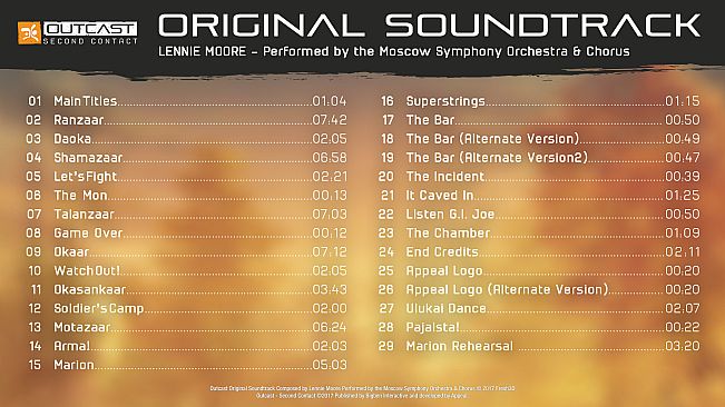 Outcast - Second Contact Original Soundtrack