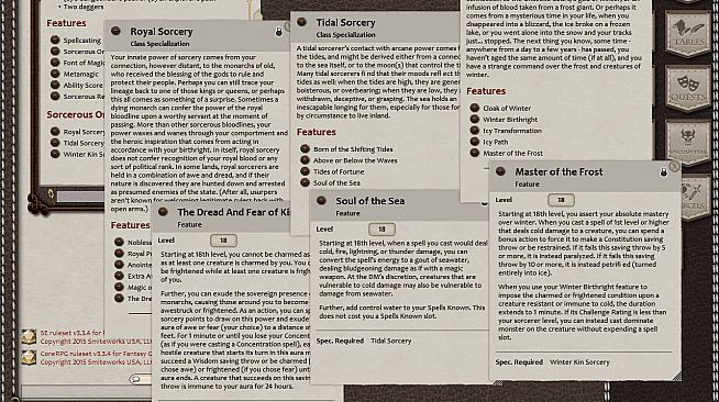 Fantasy Grounds - Three Sorcerous Arts (5E)