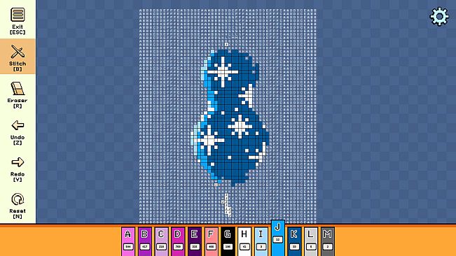 Pixel Cross Stitch - Christmas Baubles Pack 3