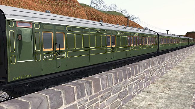 TS Marketplace: Maunsell 59ft Low Window Corridor Coach Pack Southern Olive Green