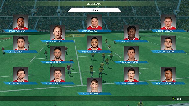 RUGBY 18 - The British and Irish Lions 2017 Team