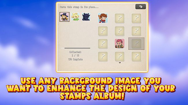 RPG Maker MZ - UNDERMAX - STAMPS ALBUM PLUGIN