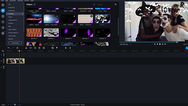 Movavi Video Editor Plus 2022 - Spooky Overlay Pack