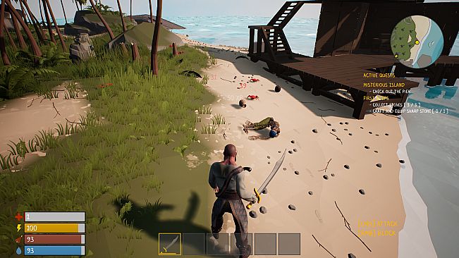 Survival on a deserted island