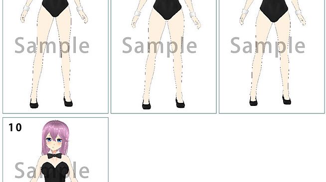 RPG Maker 3D Character Converter - Gee-kun-soft character 08 bunny girl