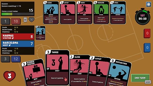 Clutchtime: Basketball Deckbuilder