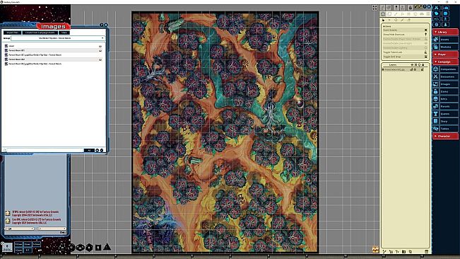 Fantasy Grounds - Starfinder RPG - FlipMat - Forest Moon