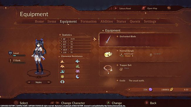 Super Neptunia RPG Enchanted Weapon Set