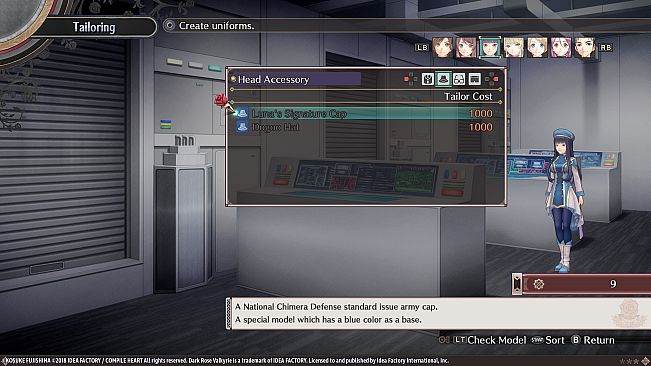 Dark Rose Valkyrie: PV Serial Display Campaign Item Set