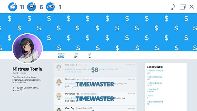 Femdom Stories: Findom Simulator Sex Game