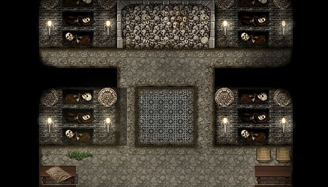 RPG Maker MZ - KR Burial Grounds - Crypt, Catacomb and Mausoleum Tileset