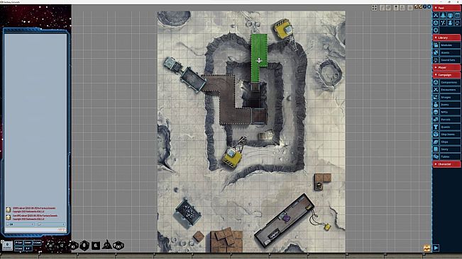 Fantasy Grounds - Starfinder RPG - Starfinder Flip-Mat - Mining Operation