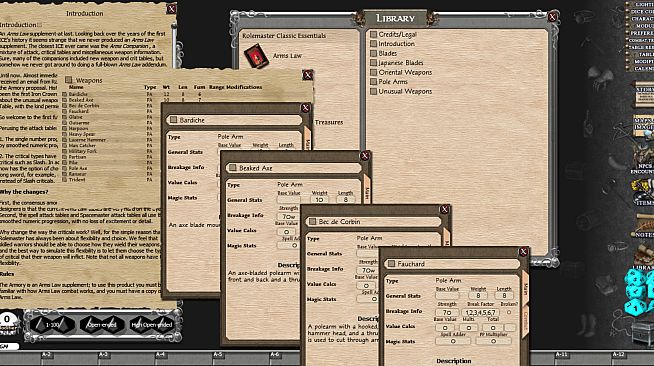 Fantasy Grounds - Rolemaster Classic: The Armoury